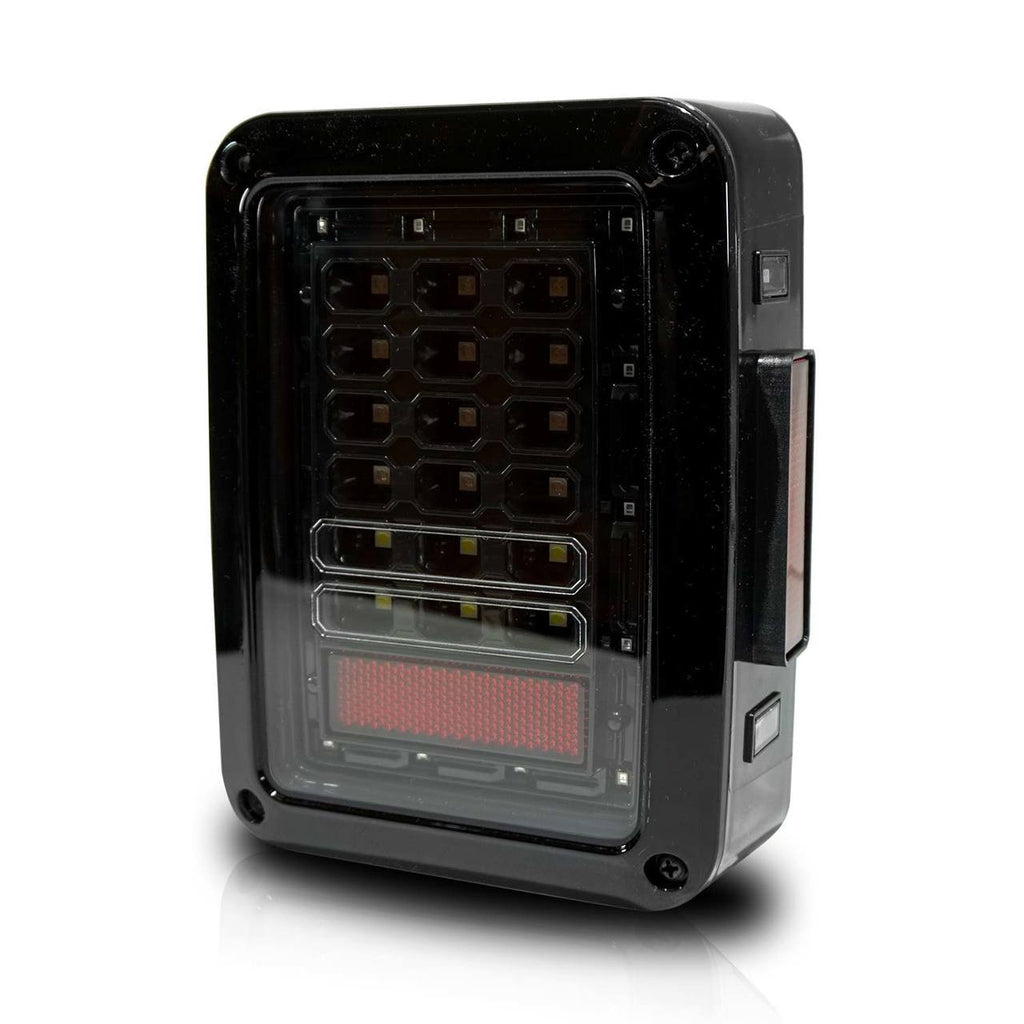 XPE Black LED Tail Lights for Wrangler JK 2007-2018 Lighting