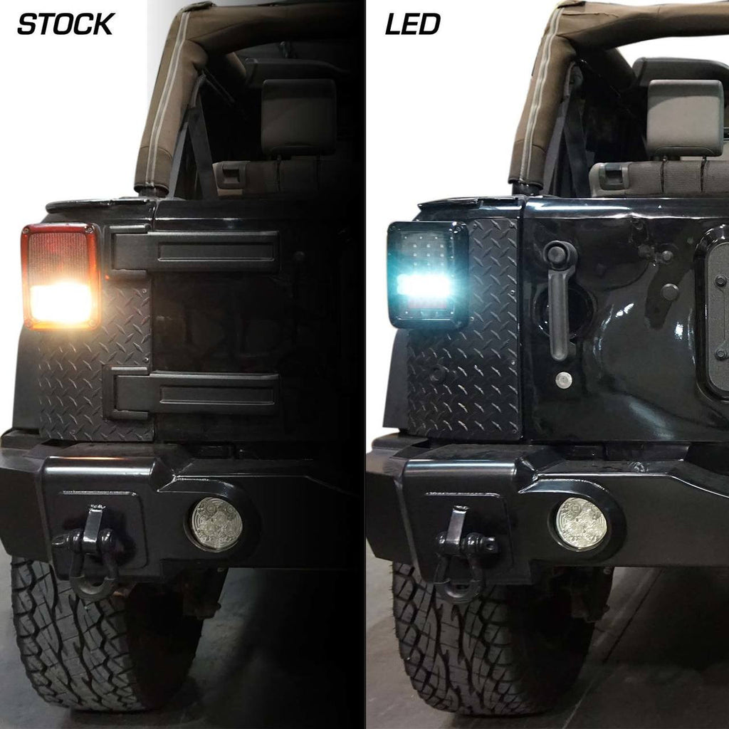 XPE Black LED Tail Lights for Wrangler JK 2007-2018 Lighting