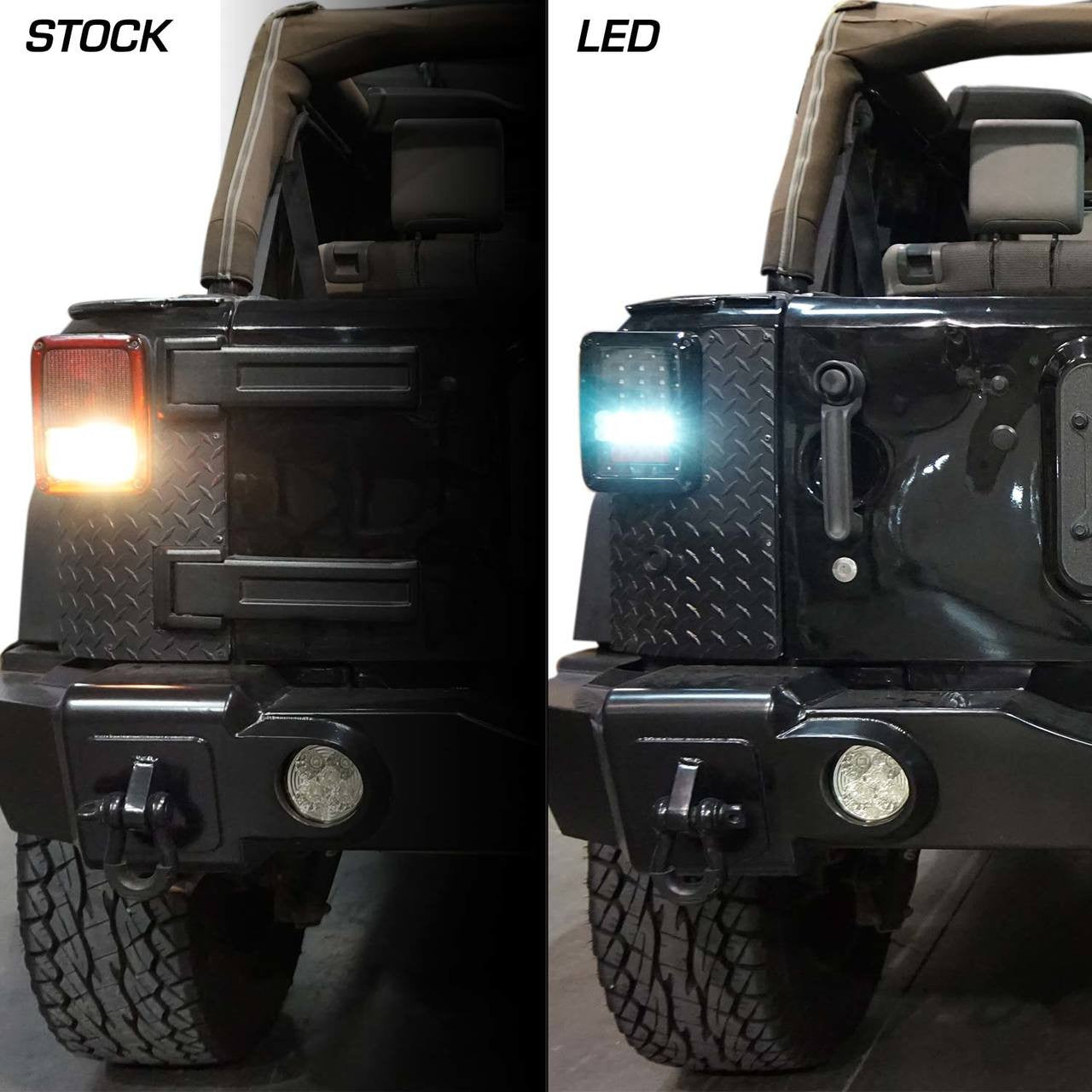 XPE Black LED Tail Lights for Wrangler JK 2007-2018 Lighting