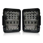 Optical Array Clear LED Tail Lights for Wrangler JK 2007 - 2018 - GENSSI Lighting