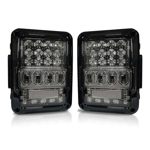 Optical Array Clear LED Tail Lights for Wrangler JK 2007-2018 Lighting