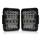 Optical Array Clear LED Tail Lights for Wrangler JK 2007 - 2018 - GENSSI Lighting