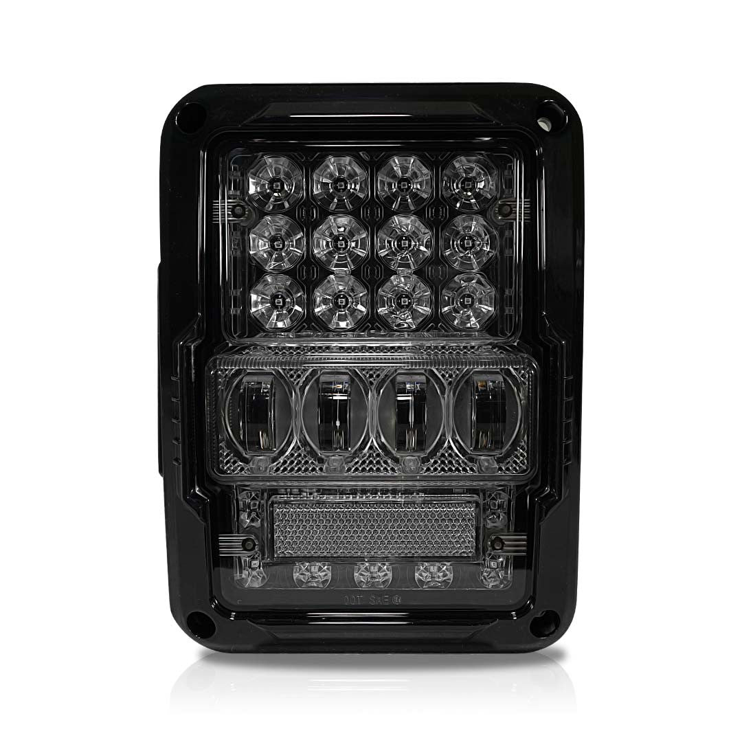 Optical Array Clear LED Tail Lights for Wrangler JK 2007-2018 Lighting
