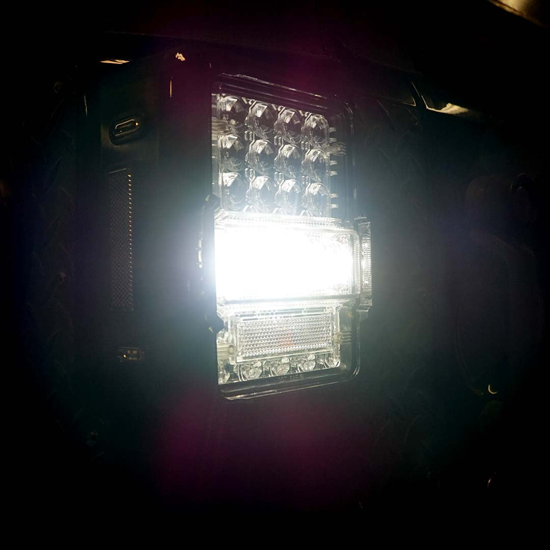 Optical Array Clear LED Tail Lights for Wrangler JK 2007-2018 Lighting