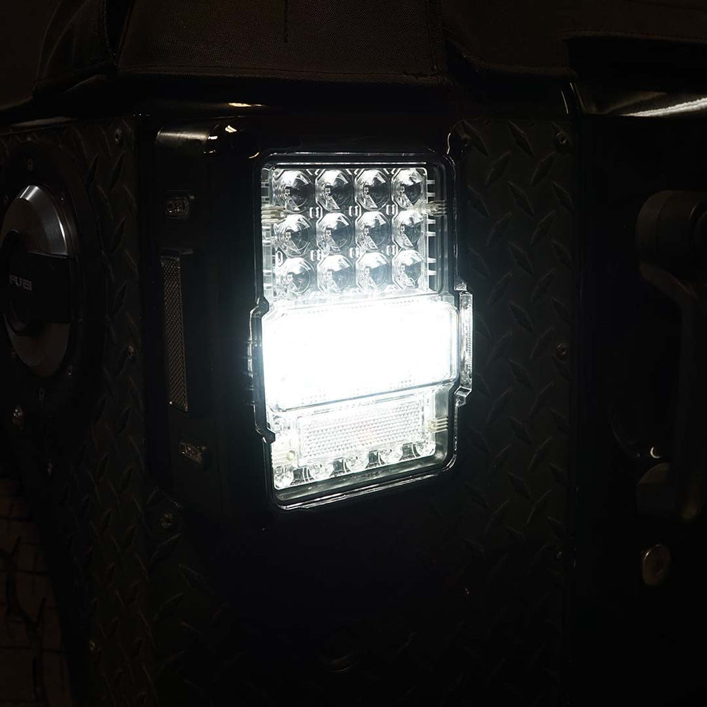 Optical Array Clear LED Tail Lights for Wrangler JK 2007-2018 Lighting