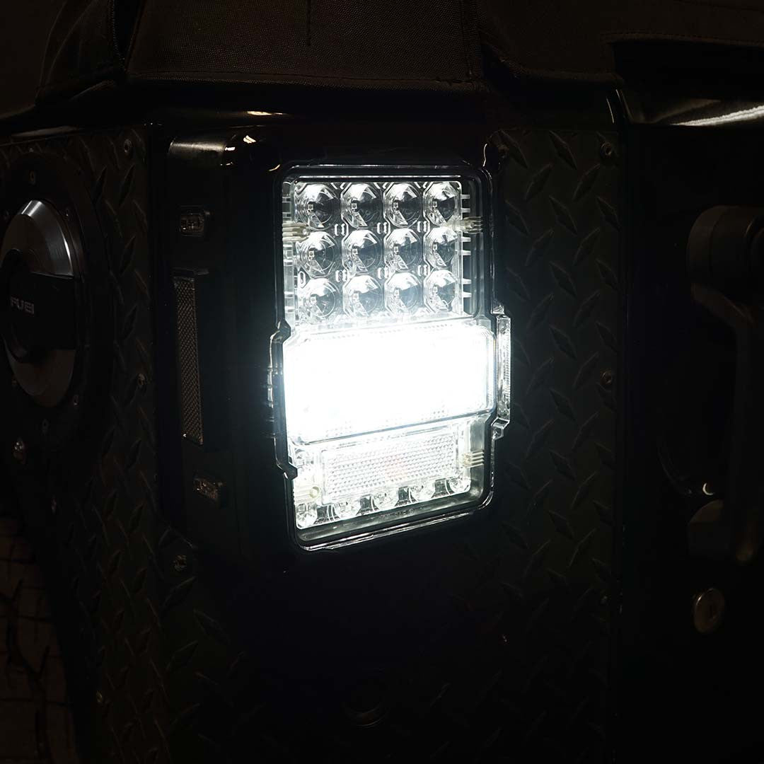 Optical Array Clear LED Tail Lights for Wrangler JK 2007-2018 Lighting