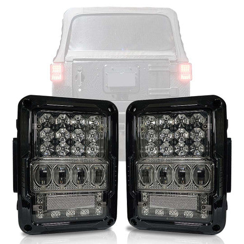 Optical Array Clear LED Tail Lights for Wrangler JK 2007-2018 Default Title Lighting