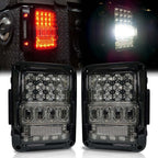 Optical Array Clear LED Tail Lights for Wrangler JK 2007 - 2018 - GENSSI Lighting