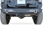 Rear Bumper for Jeep Wrangler JK 2007-2017 with D-Rings and LED Reverse Lamps Bumper