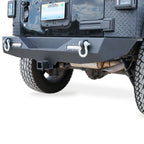 Rear Bumper for Jeep Wrangler JK 2007-2017 with D-Rings and LED Reverse Lamps Bumper