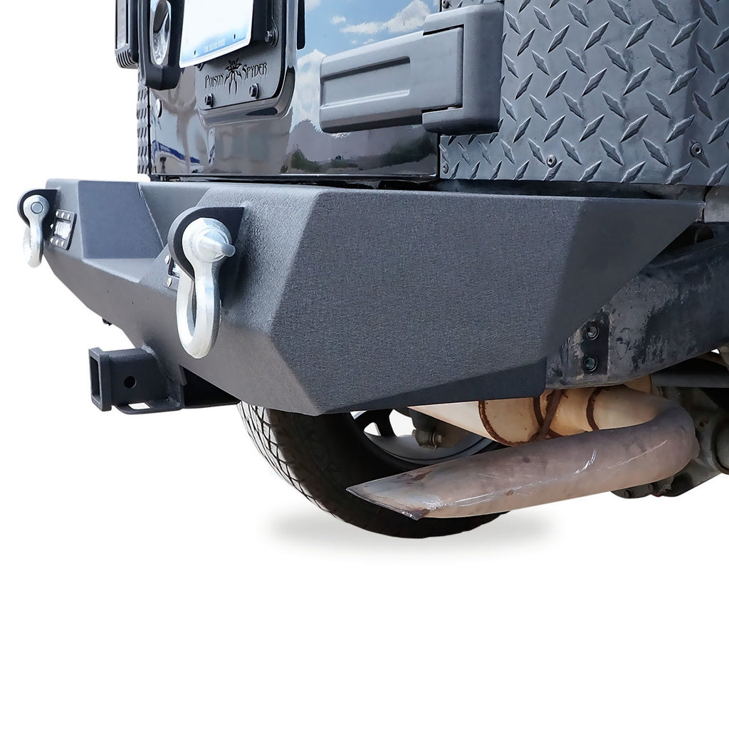 Rear Bumper for Jeep Wrangler JK 2007-2017 with D-Rings and LED Reverse Lamps Bumper