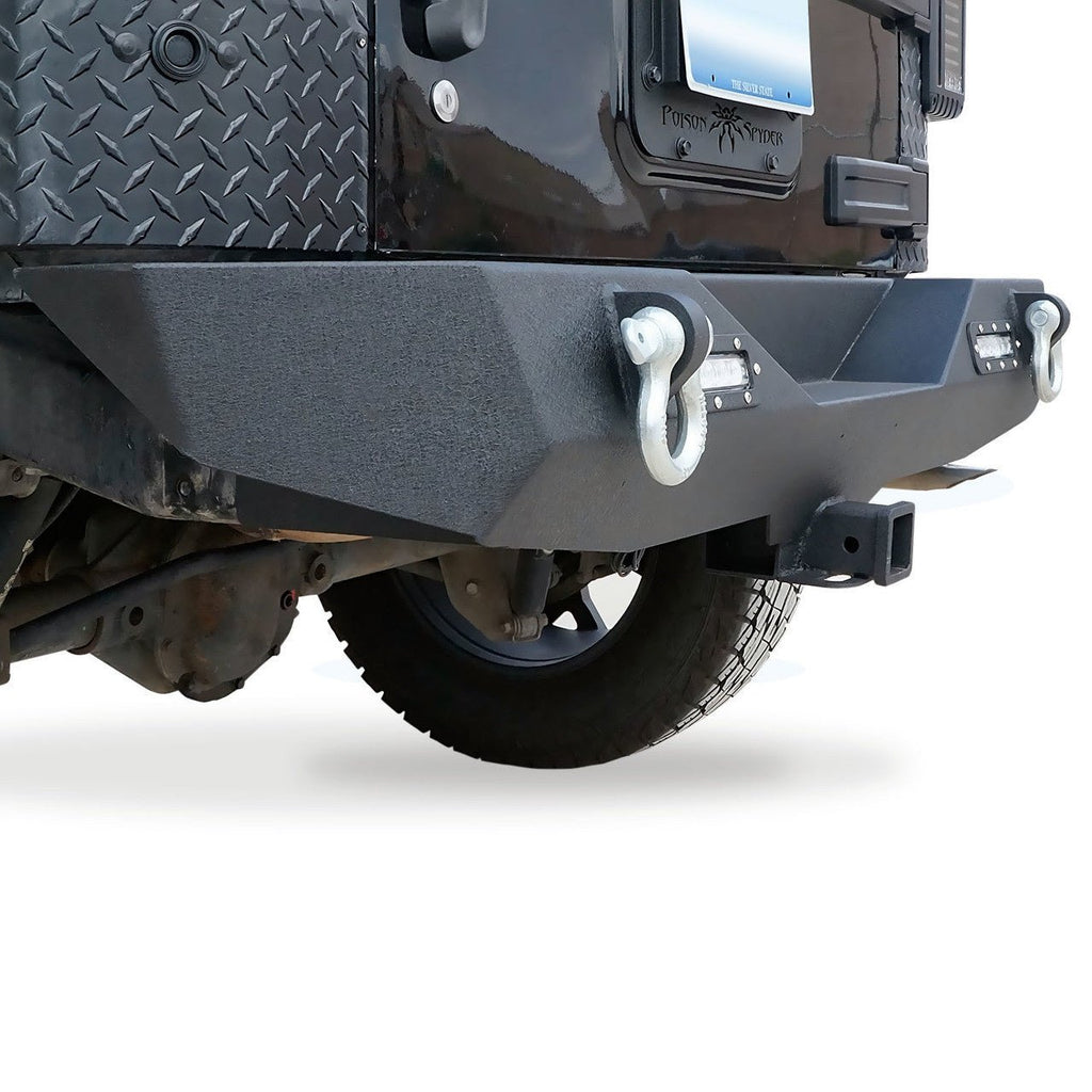 Front and Rear Stubby Rock Crawler Bumpers w/LED Fog for Wrangler JK 2007 - 2018 - GENSSI Bumper