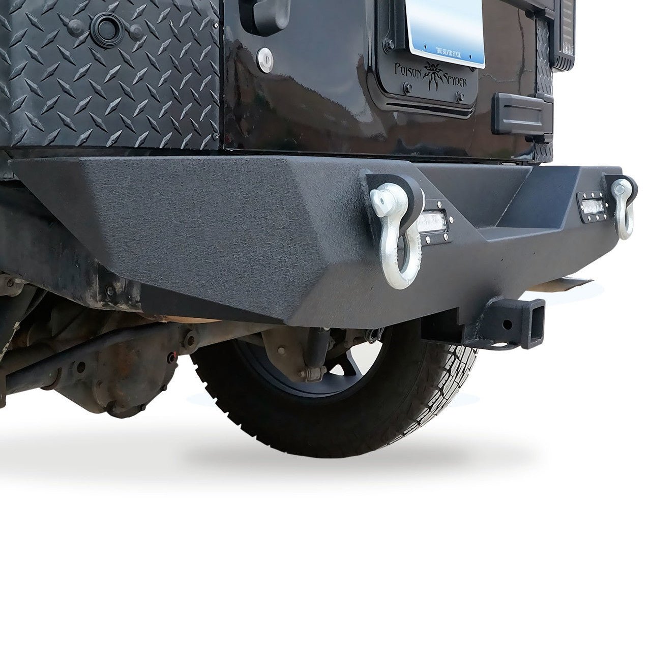 Front and Rear Stubby Rock Crawler Bumpers w/LED Fog for Wrangler JK 2007 - 2018 - GENSSI Bumper
