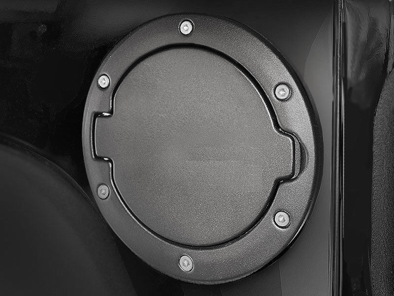 Black Aluminum Fuel Door Cap for Jeep Wrangler 2007-2018 Exterior Part