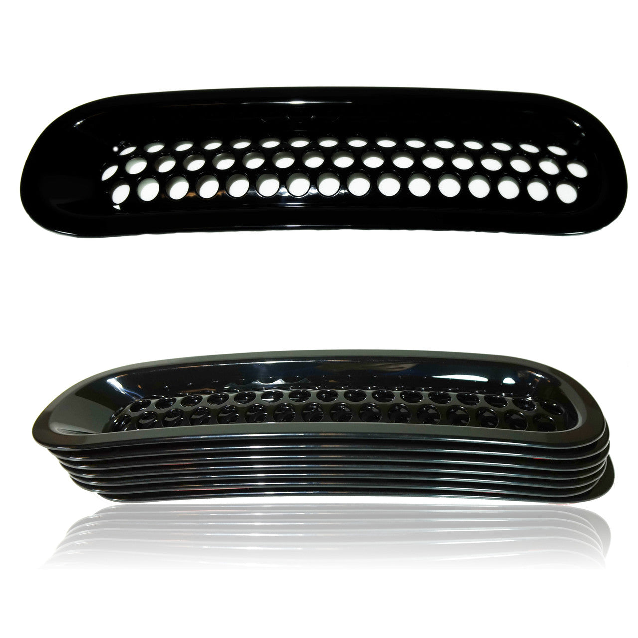 7pcs Grille Inserts for Jeep Wrangler JK 2007-2017 Grille