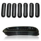 7pcs Grille Inserts for Jeep Wrangler JK 2007 - 2017 - GENSSI Grille