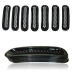 7pcs Grille Inserts for Jeep Wrangler JK 2007 - 2017 - GENSSI Grille