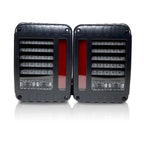 HELIOS Black LED Tail Lights for Wrangler JK 2007 - 2018 - GENSSI Lighting