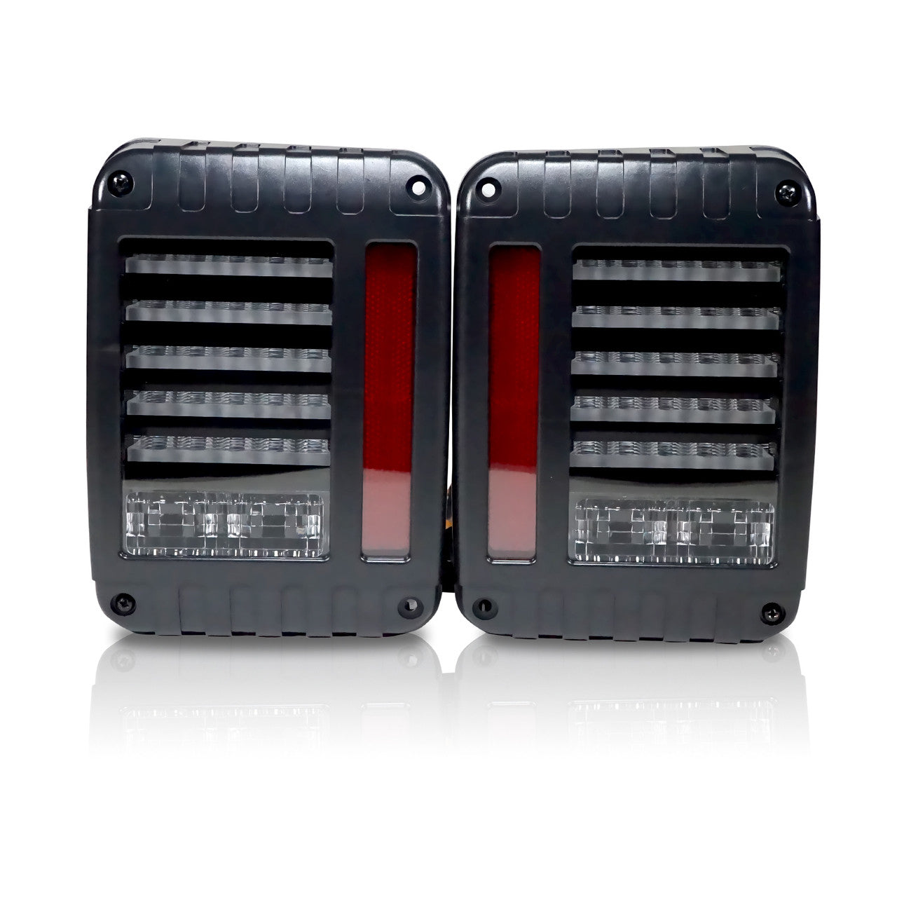HELIOS Black LED Tail Lights for Wrangler JK 2007-2018 Lighting