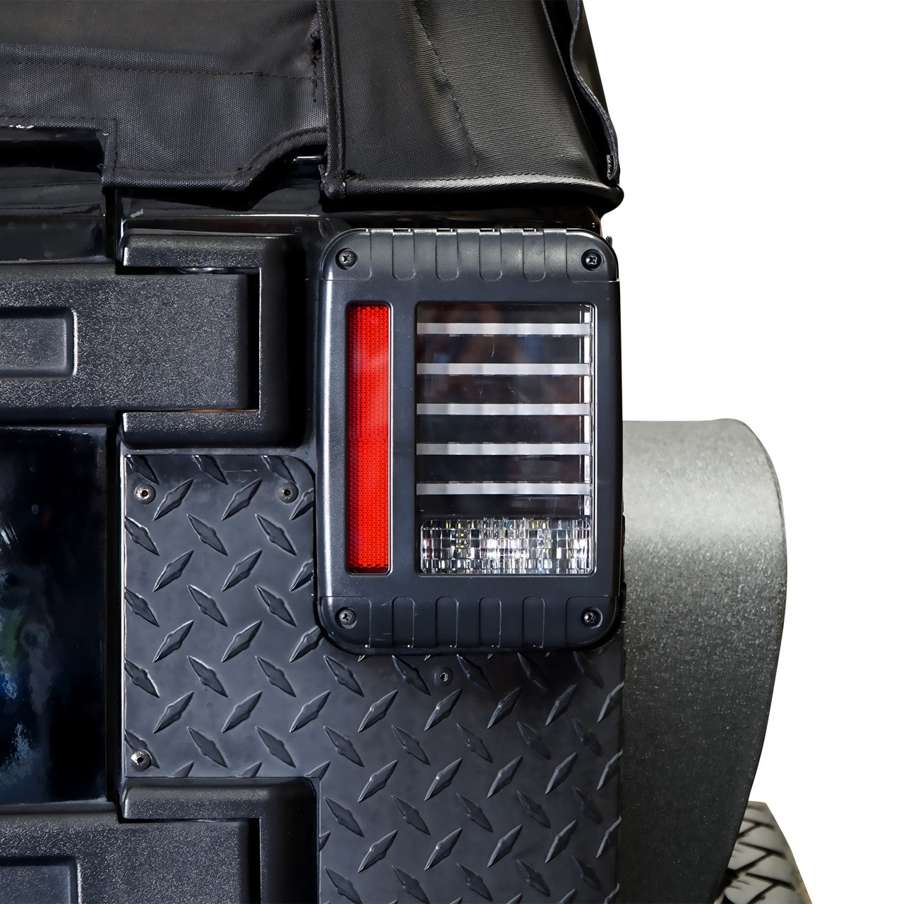 HELIOS Black LED Tail Lights for Wrangler JK 2007-2018 Lighting