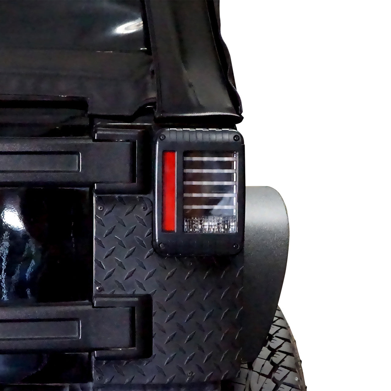 HELIOS Black LED Tail Lights for Wrangler JK 2007-2018 Lighting