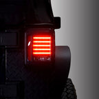 HELIOS Black LED Tail Lights for Wrangler JK 2007 - 2018 - GENSSI Lighting
