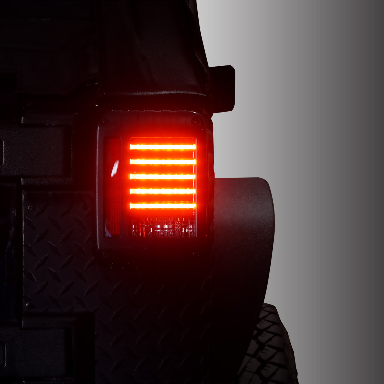 HELIOS Black LED Tail Lights for Wrangler JK 2007-2018 Lighting