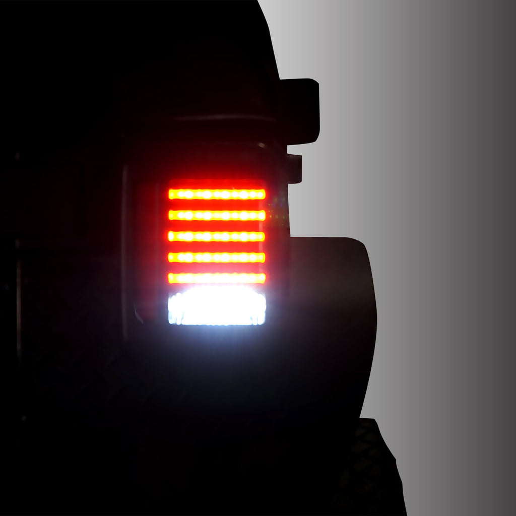 HELIOS Black LED Tail Lights for Wrangler JK 2007-2018 Lighting