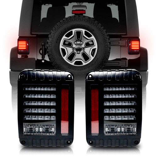 HELIOS Black LED Tail Lights for Wrangler JK 2007-2018 Default Title Lighting