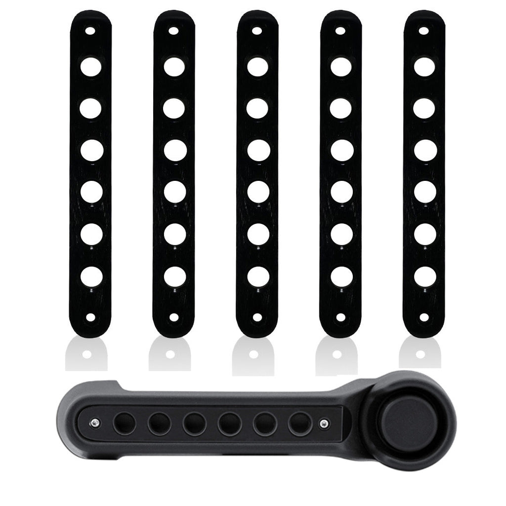 5pcs Aluminum Door Insert Trim Handle Tailgate 2007-2018 Jeep Wrangler JK 4 Door Interior Part