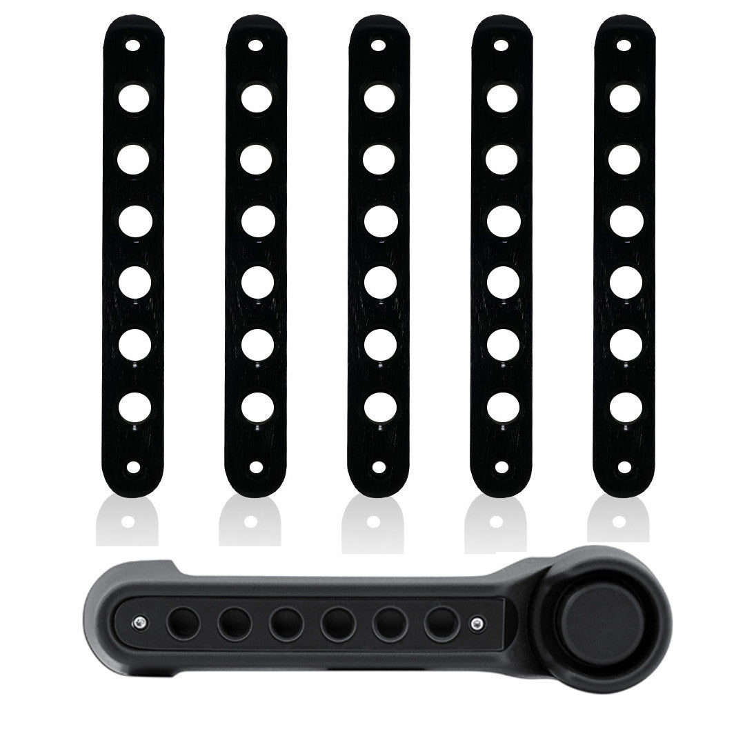 5pcs Aluminum Door Insert Trim Handle Tailgate 2007-2018 Jeep Wrangler JK 4 Door Interior Part