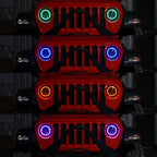 HALO RGB CHASE Projector LED Headlights for Wrangler JL & Gladiator 2018+ Lighting