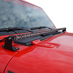 52 Inches LED Hood Mount Light Bar Kit for Jeep Wrangler JL 2018+ - GENSSI Lighting