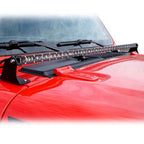 52 Inches LED Hood Mount Light Bar Kit for Jeep Wrangler JL 2018+ - GENSSI Lighting