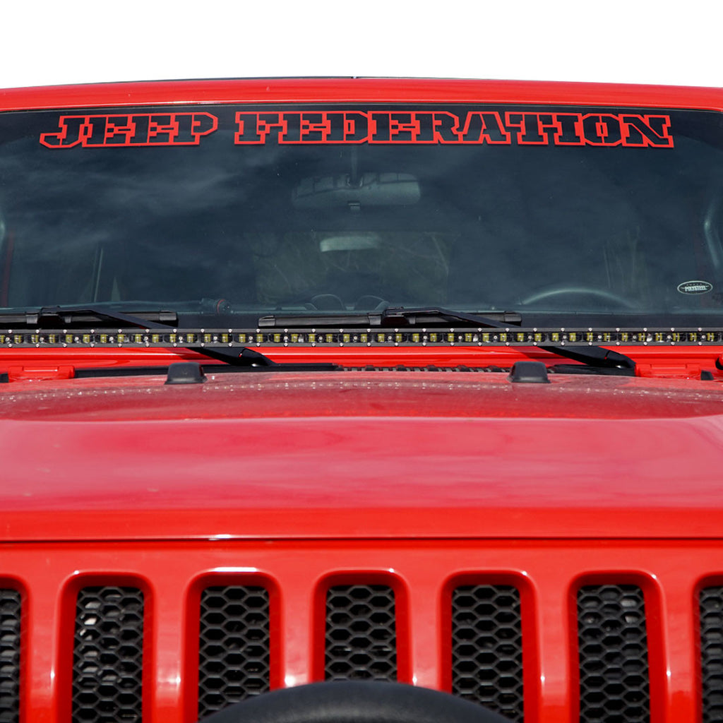 52 Inches LED Hood Mount Light Bar Kit for Jeep Wrangler JL 2018+ Lighting