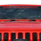 52 Inches LED Hood Mount Light Bar Kit for Jeep Wrangler JL 2018+ - GENSSI Lighting