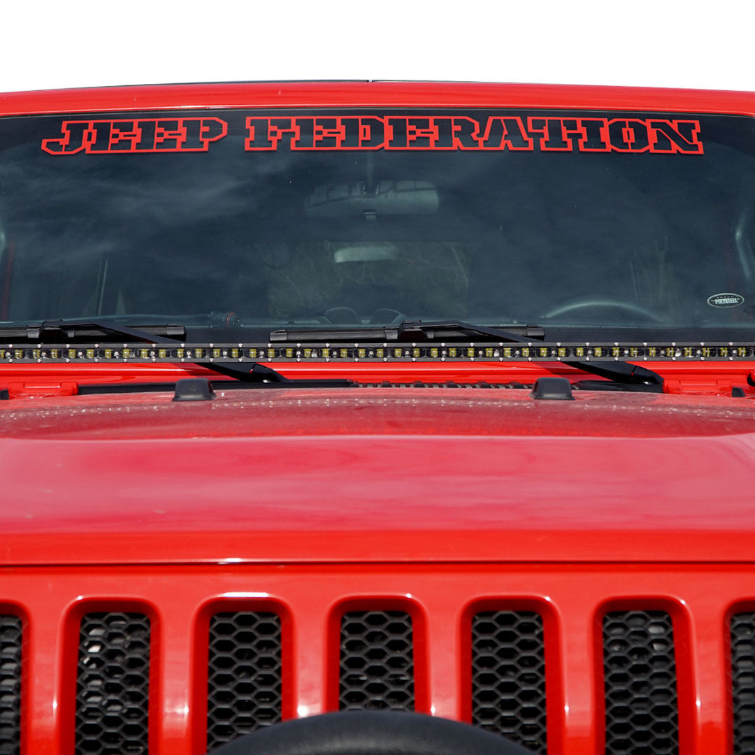 52 Inches LED Hood Mount Light Bar Kit for Jeep Wrangler JL 2018+ Lighting