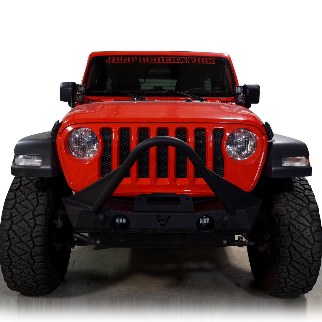 Quad LED Pod Cube Lower Windshield Pillar Light Mount Kit for Wrangler JL 2018+ Lighting