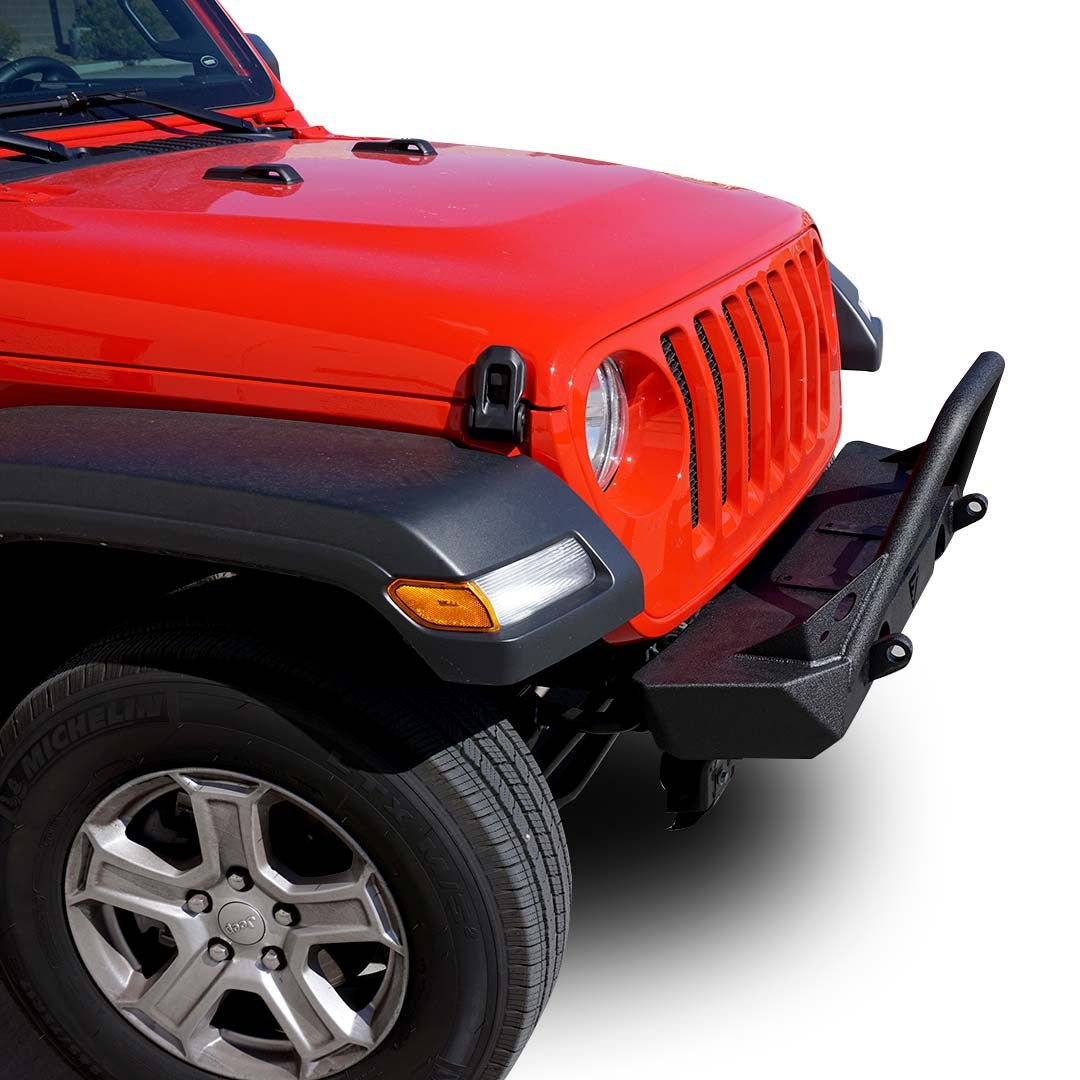 Front Transformer Seventeen Bumper w/Bull Bar w/Fog for Wrangler 2018+ - GENSSI Bumper