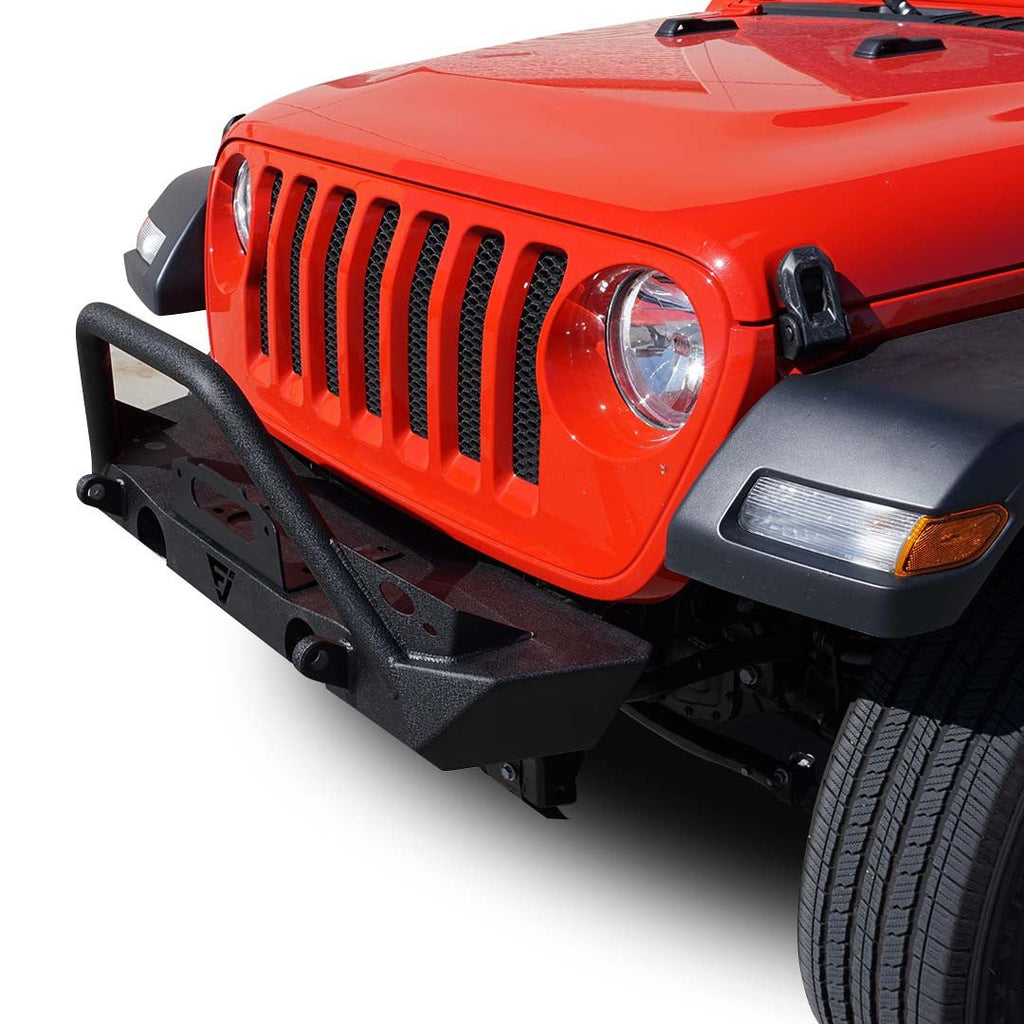 Front Transformer Seventeen Bumper w/Bull Bar w/Fog for Wrangler 2018+ - GENSSI Bumper