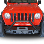 Front Transformer Seventeen Bumper w/Bull Bar w/Fog for Wrangler 2018+ - GENSSI Bumper