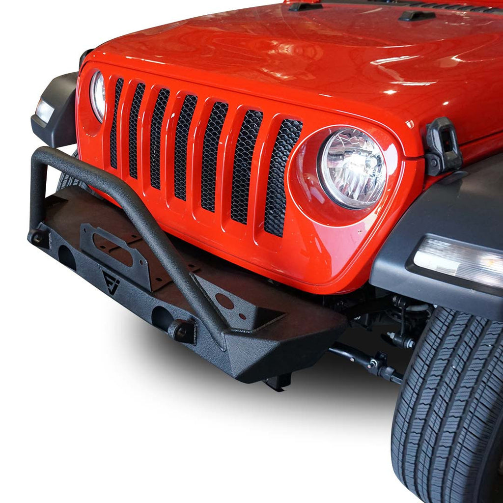 Front Transformer Nineteen Bumper w/Bull Bar w/Fog for Wrangler 2018+ Bumper