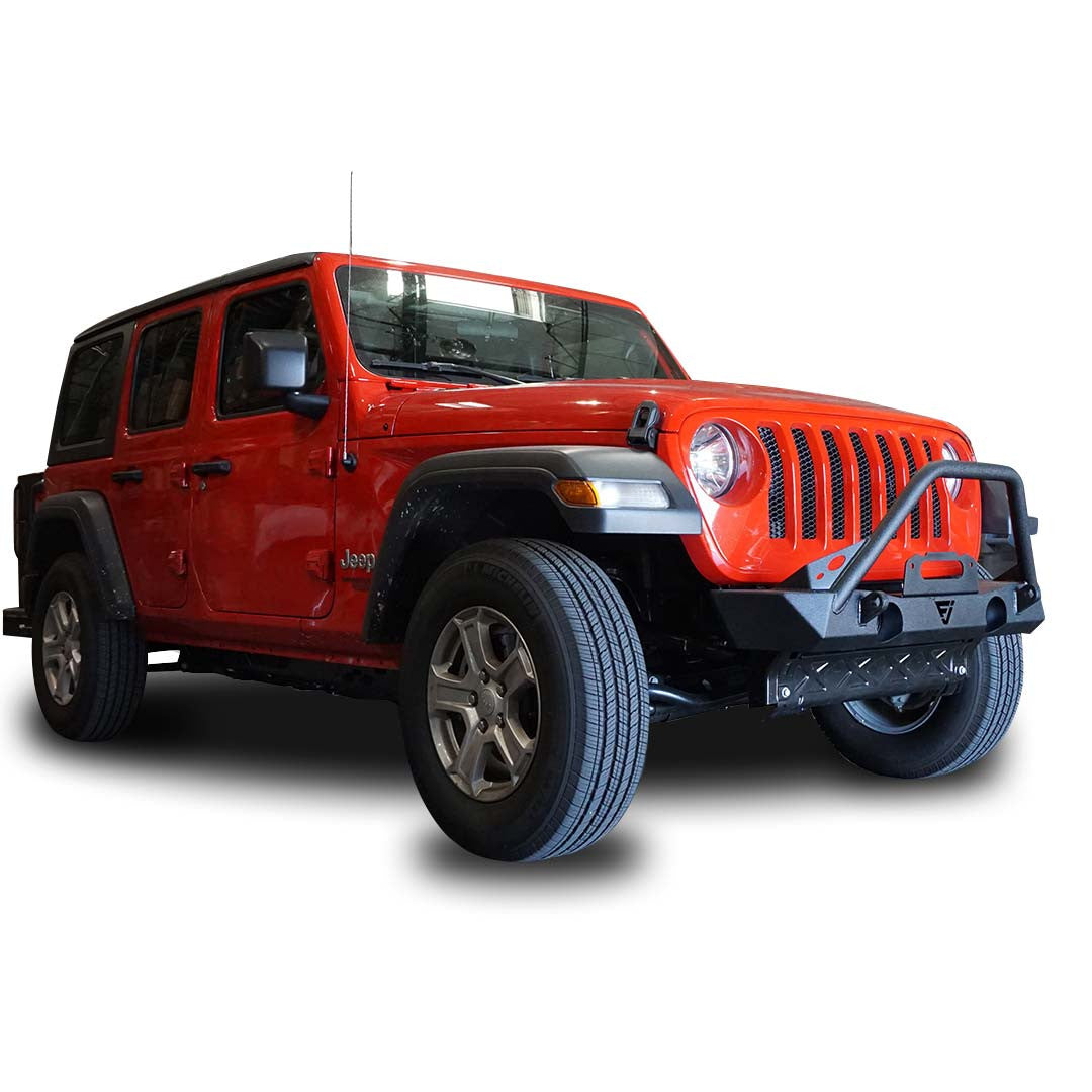 Front Transformer Nineteen Bumper w/Bull Bar w/Fog for Wrangler 2018+ Bumper