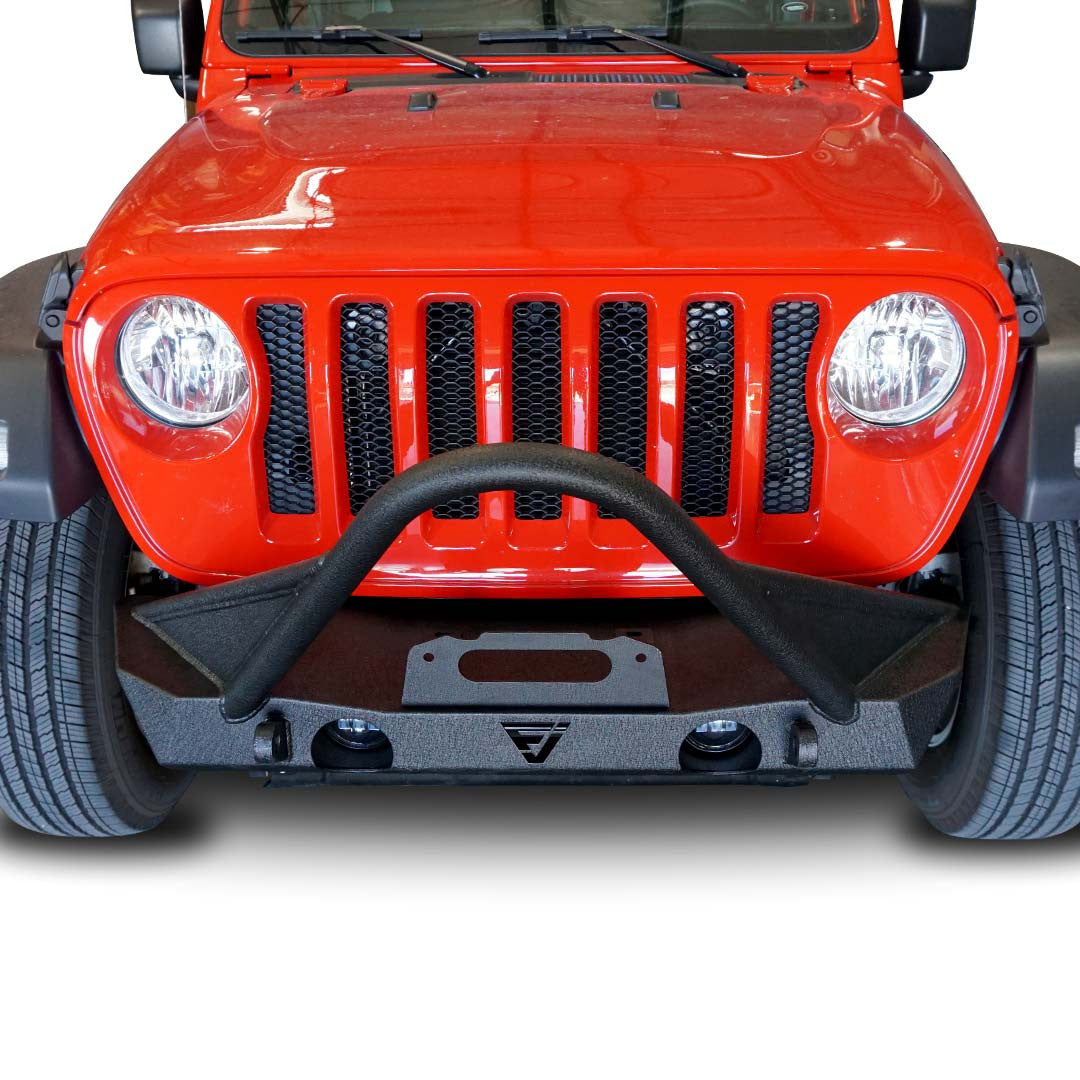 Front Transformer Nineteen Bumper w/Bull Bar w/Fog for Wrangler 2018+ Bumper