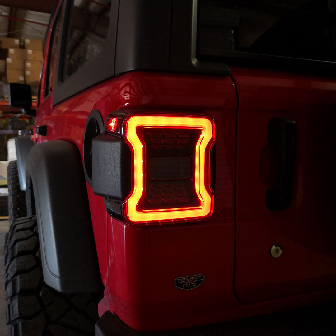Smoked LED Tail Lights for Jeep Wrangler JL 2018+ Lighting
