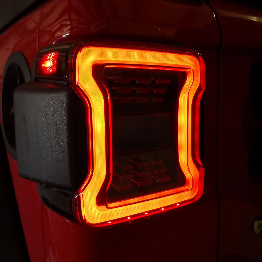 Smoked LED Tail Lights for Jeep Wrangler JL 2018+ Lighting