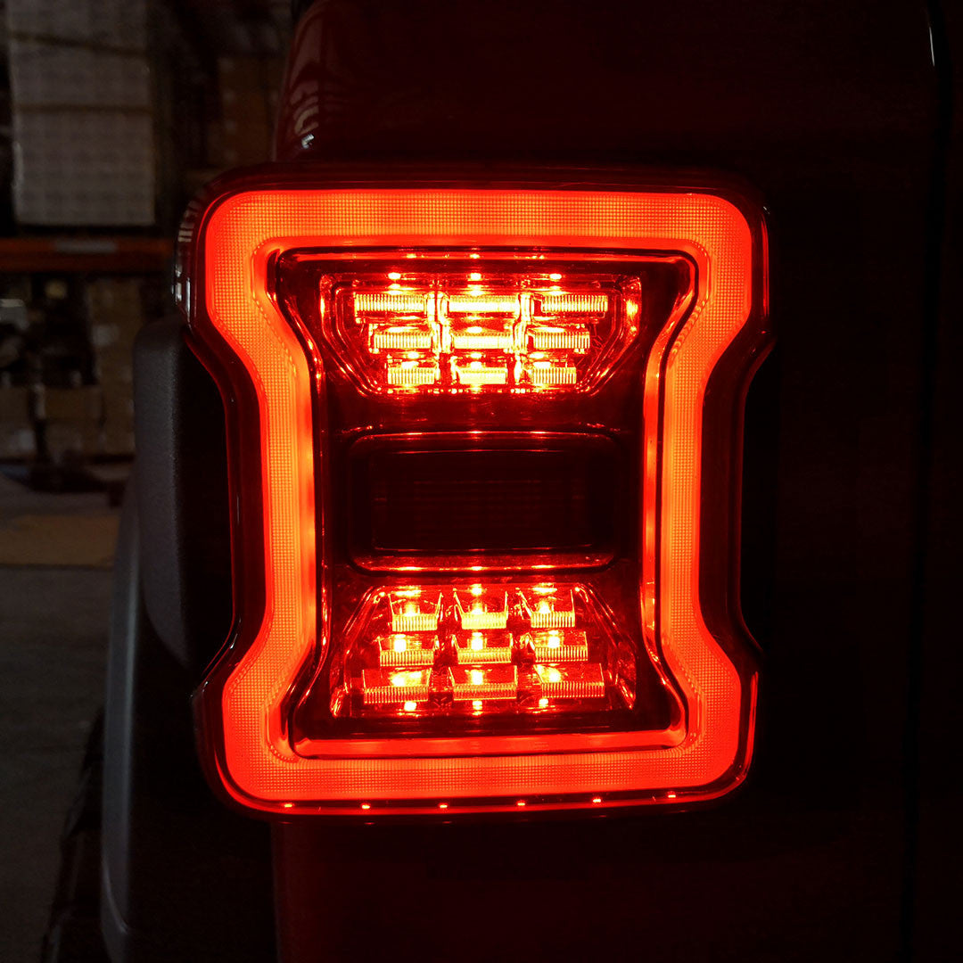 Smoked LED Tail Lights for Jeep Wrangler JL 2018+ Lighting