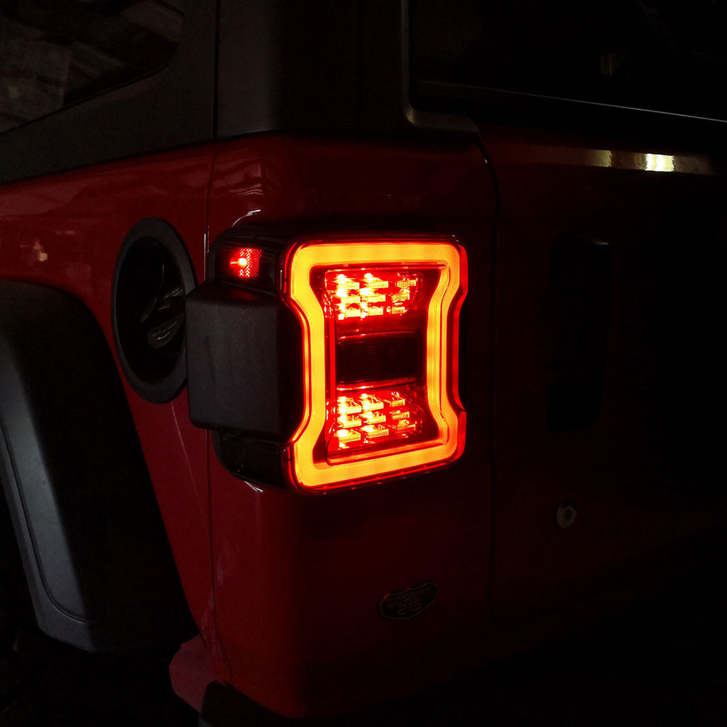Smoked LED Tail Lights for Jeep Wrangler JL 2018+ Lighting