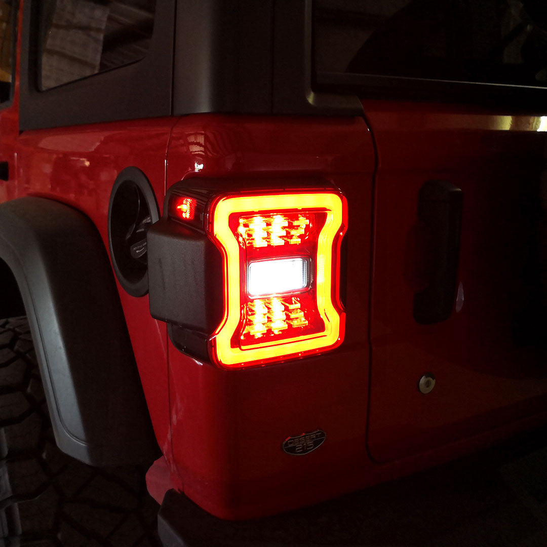 Smoked LED Tail Lights for Jeep Wrangler JL 2018+ Lighting