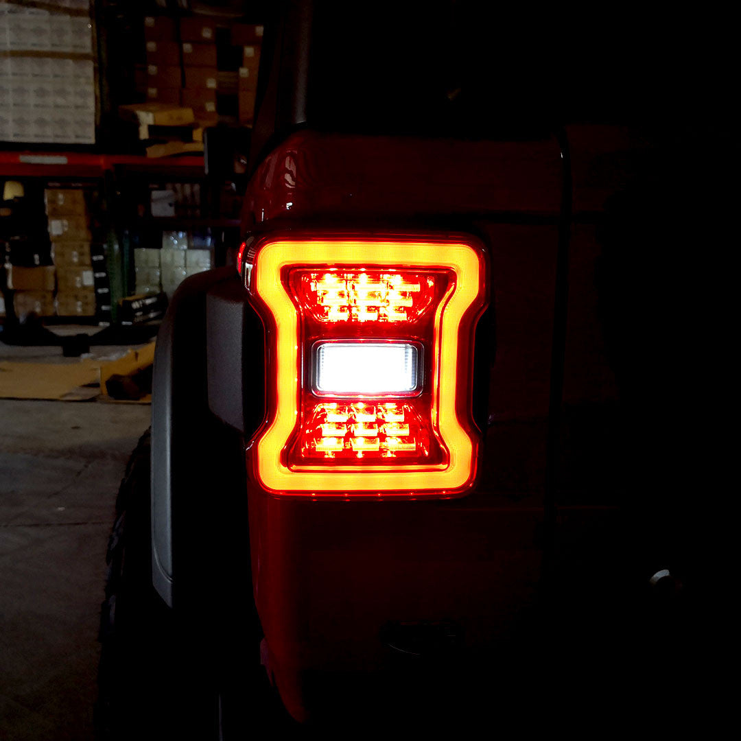 Smoked LED Tail Lights for Jeep Wrangler JL 2018+ Lighting